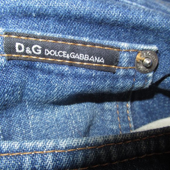 Dolce and Gabbana, D&G Line, Men's Made in Italy Blue Jeans - Size 34W - Picture 9 of 12